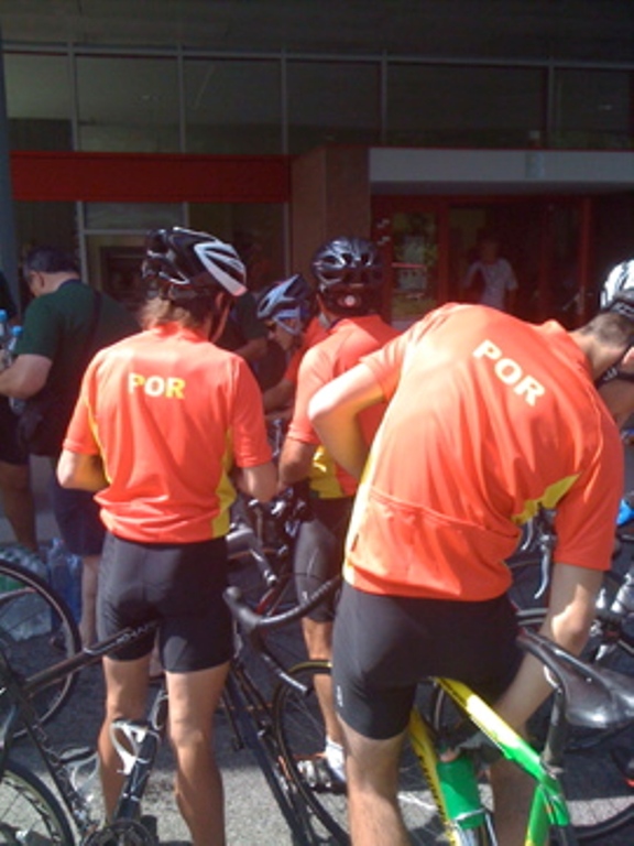 Les cyclistes Portugais